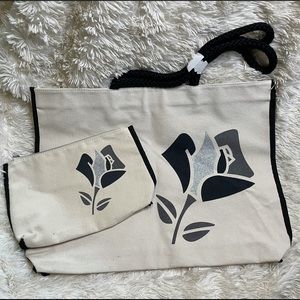 Lancome Tote & Cosmetic Bag